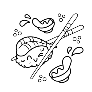 Para Colorear - Nigiri